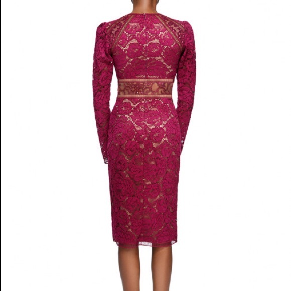 Tadashi Shoji Selena dress in Wine - Picture 3 of 12